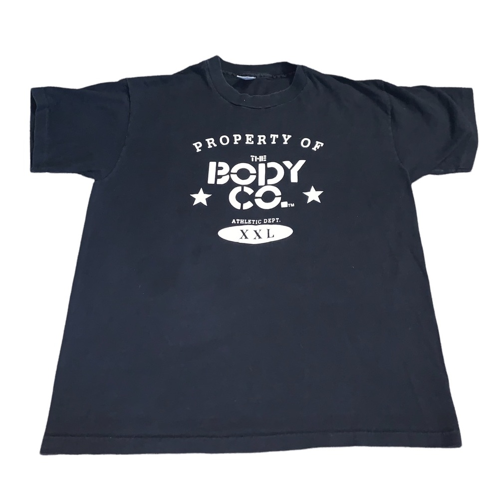 Vintage 90s Property of the Body Co. Puff Print Shirt Single Stitch